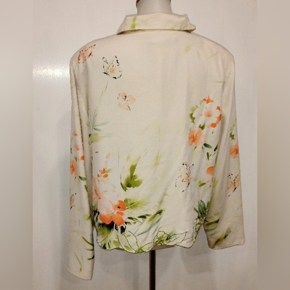 NANCY BOLEN EMBROIDERED SILK JACKET - Picture 7 of 13